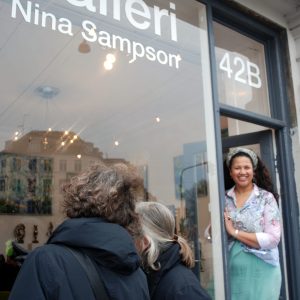 websteder for k b og salg af malerier k benhavn Galleri Nina Sampson